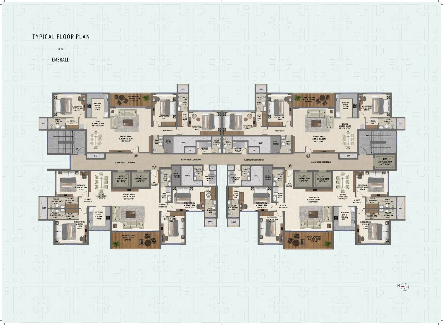 TYPICAL FLOOR PLAN EMERALD